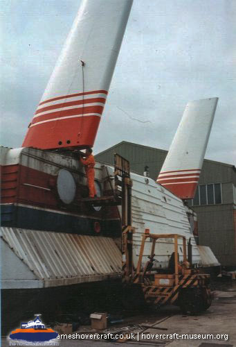 SRN4 Swift (GH-2004) at the Hovercraft Museum -  (credit: The <a href='http://www.hovercraft-museum.org/' target='_blank'>Hovercraft Museum Trust</a>).